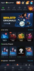 GoPlay11 app screenshot 1